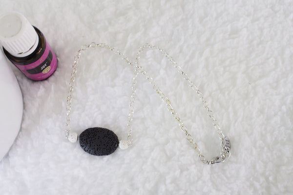 Black Lava Stone Diffuser Necklace