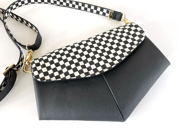 Checkered Skye Crossbody or Sling Bag