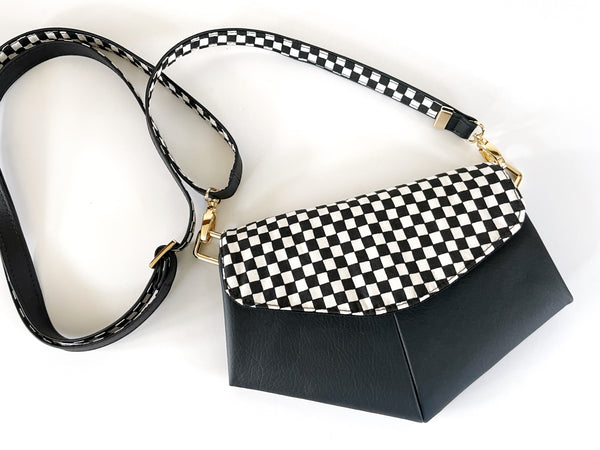 Checkered Skye Crossbody or Sling Bag