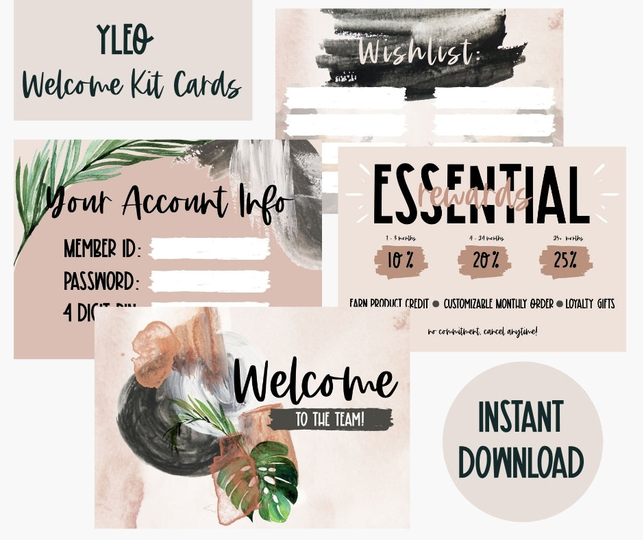 Welcome Kit Cards - Digital Download