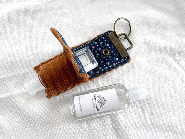 Rust Corduroy Keychain