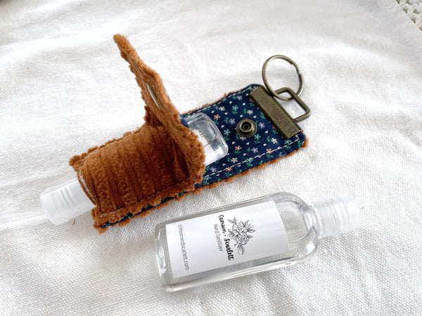 Rust Corduroy Keychain