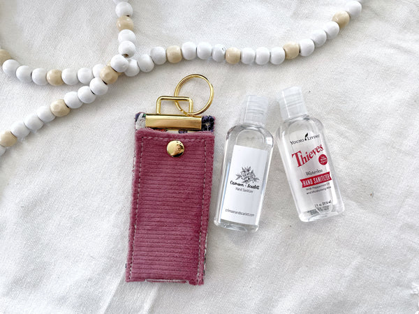 Blush Corduroy Keychain