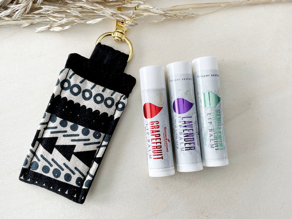 Black Boho Lip Balm Holder