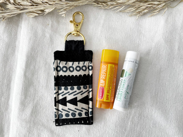 Black Boho Lip Balm Holder