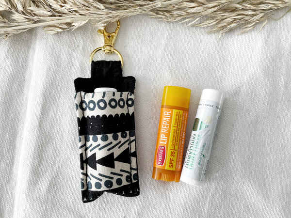Black Boho Lip Balm Holder