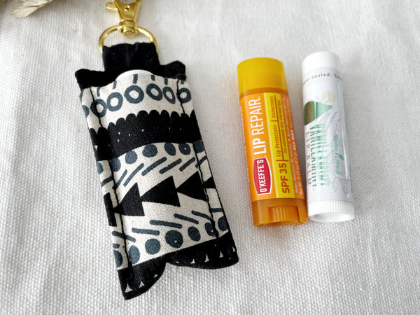 Black Boho Lip Balm Holder