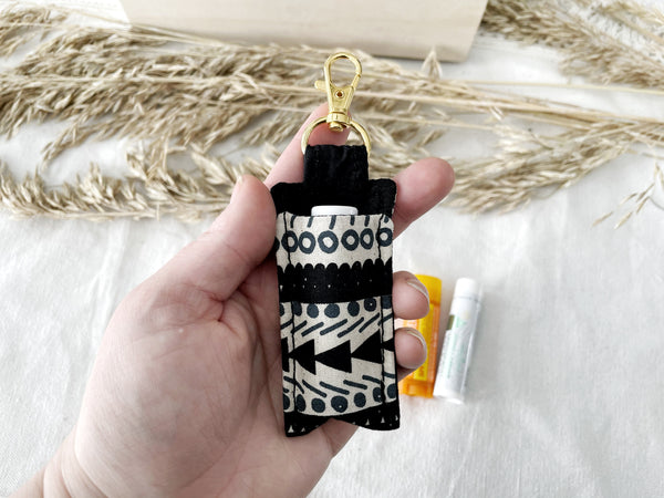 Black Boho Lip Balm Holder