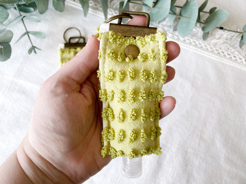 Matcha Dots Hand Sanitizer Keychain