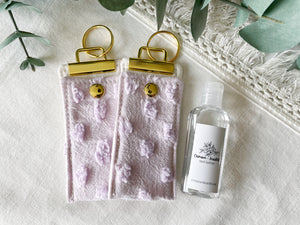 Light Lavender Hand Sanitizer Keychain