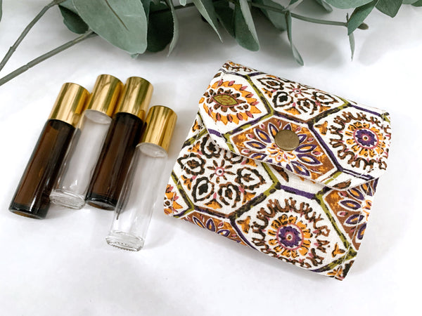 Floral Hexagon 10ml Roller Case