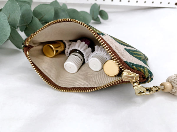 Monstera Leaves Small Essential Oil Bag