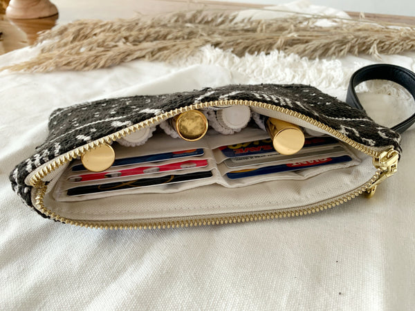 Black & White Mudcloth Essential Oil Wallet