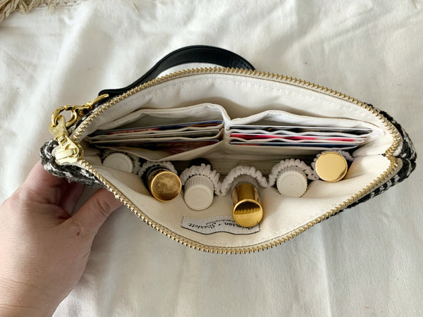 Black & White Mudcloth Essential Oil Wallet