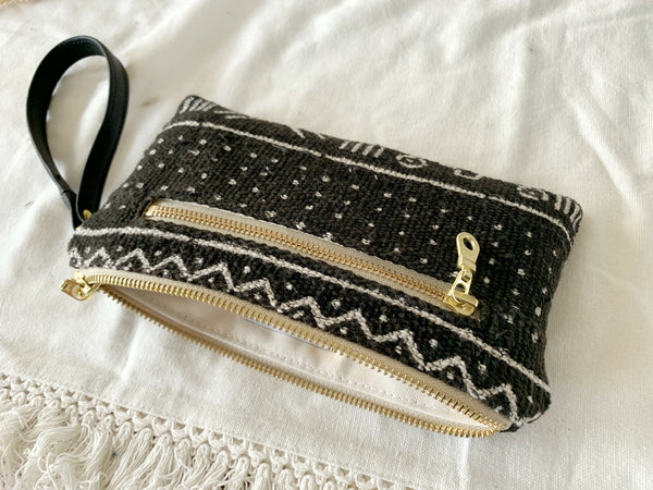 Black & White Mudcloth Essential Oil Wallet