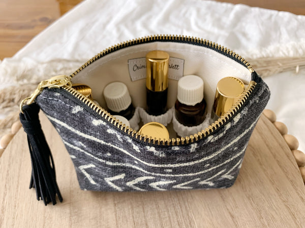 Navy Tribal Essential Oil Bag