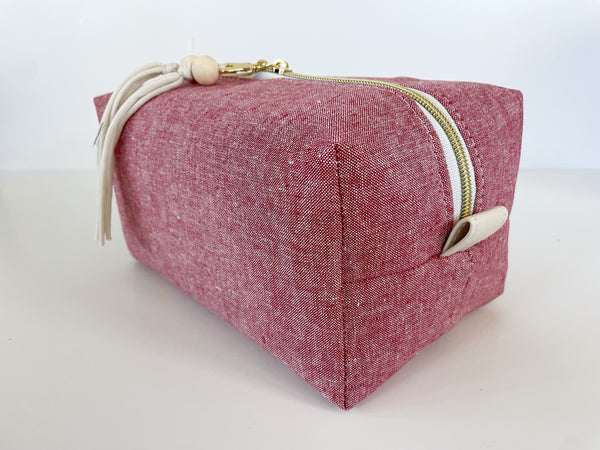 Boxy Medicine Bag | Red & Ivory First Aid