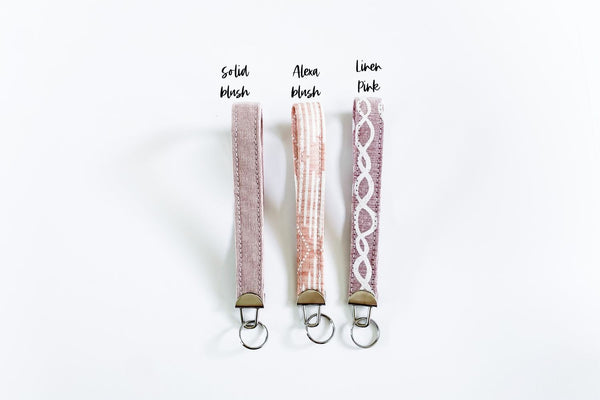 Blush / Pink Key Fob Wristlet