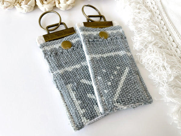 Steel Blue Mudcloth Thieves Keychain