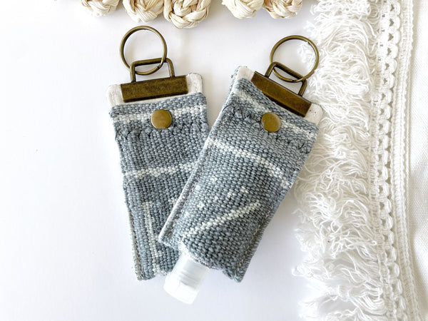 Steel Blue Mudcloth Thieves Keychain