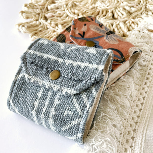 Steel Blue Mudcloth 10ml Roller Case