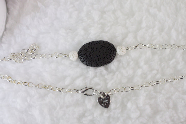 Black Lava Stone Diffuser Necklace