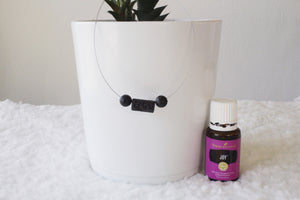 Black Lava Stone Diffuser Necklace