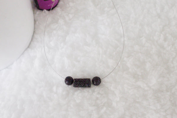 Black Lava Stone Diffuser Necklace