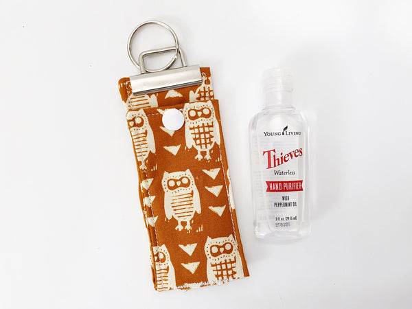 Owl Hand Sanitizer Holder, Back to School, Sanitizer Keychain for Kids, Hand Purifier Keychain