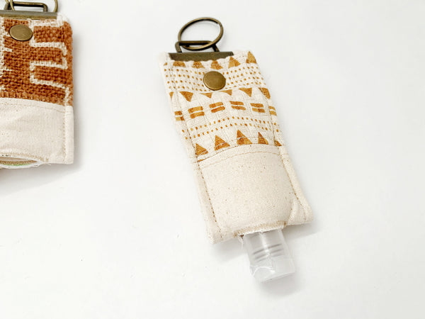 Boho Thieves Keychain, Tribal Hand Purifier Holder, Thieves Holder, Hand Sanitizer Keychain