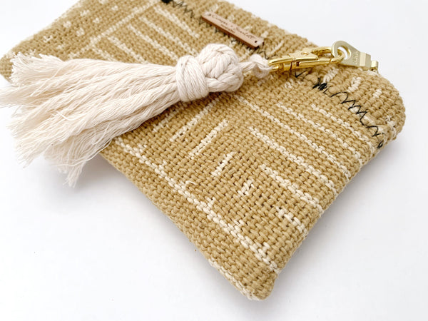 Raeanne Mustard Mudcloth Small Oil Bag