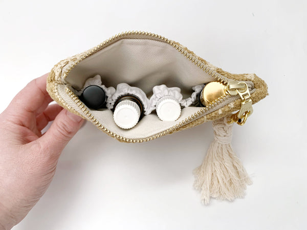 Raeanne Mustard Mudcloth Small Oil Bag