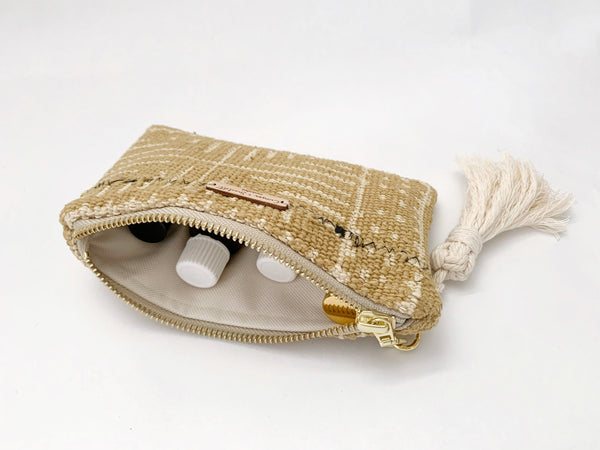 Raeanne Mustard Mudcloth Small Oil Bag
