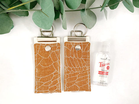 Copper Linen Thieves Keychain