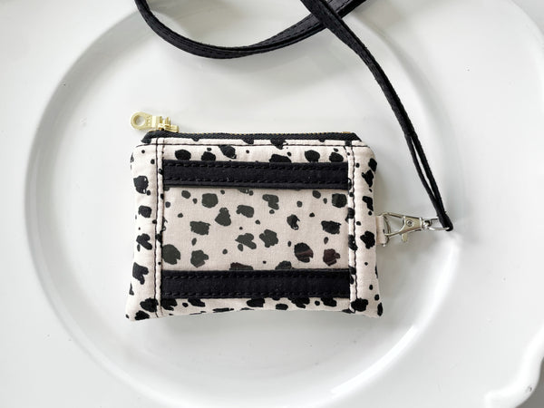 Light Pink Polka Dot Lanyard Pouch