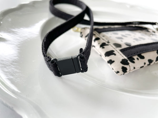 Light Pink Polka Dot Lanyard Pouch