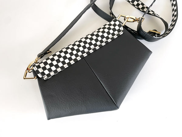 Checkered Skye Crossbody or Sling Bag