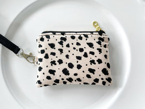 Light Pink Polka Dot Lanyard Pouch